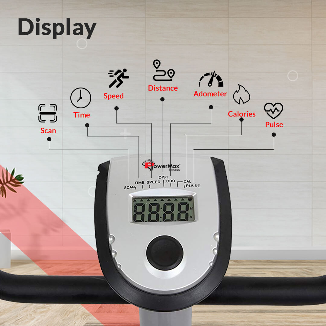 BU-200 Magnetic Upright Bike for Home Use