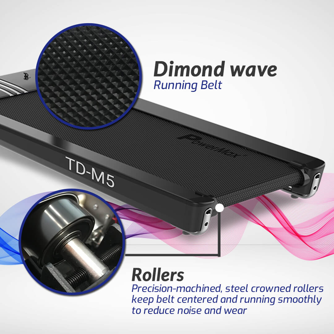 UrbanTrek TD-M5 Installation Free Treadmill with Bluetooth music function 