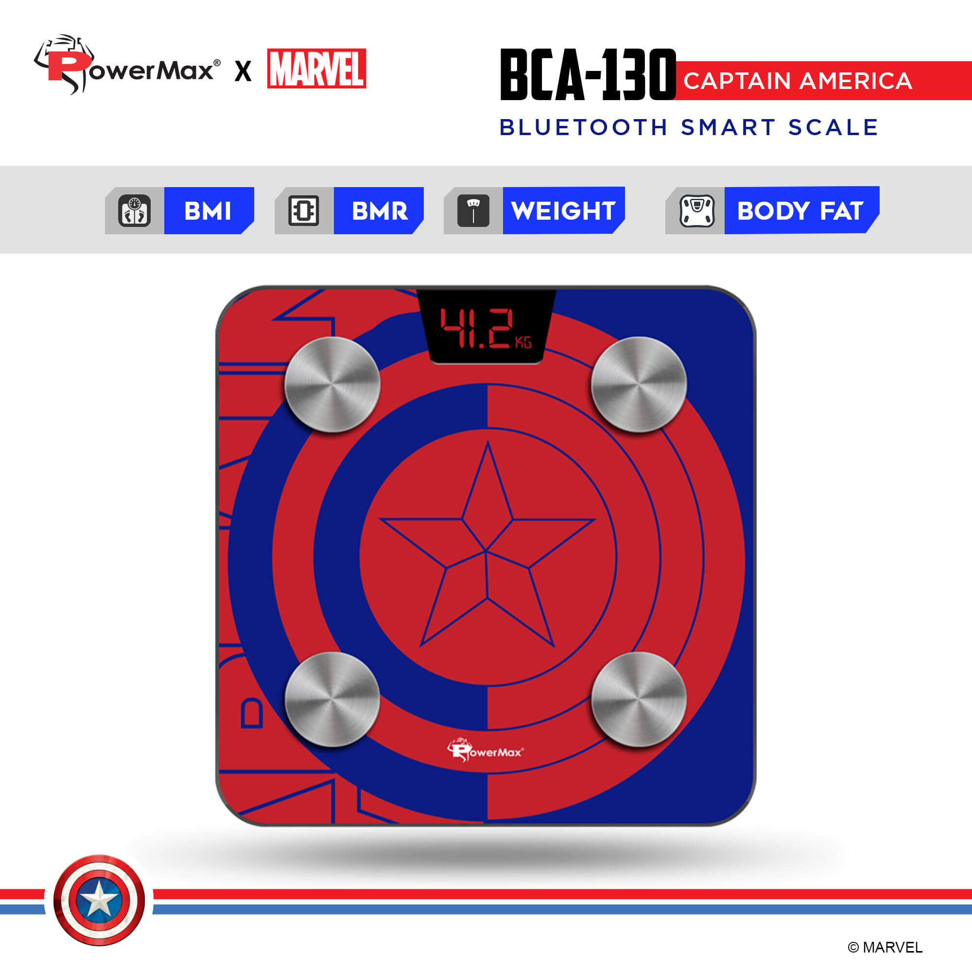 PowerMax x Marvel BCA-130 Marvel Edition Bluetooth Smart Scale
