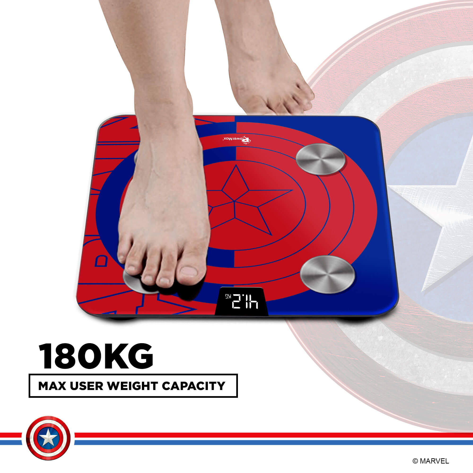 PowerMax x Marvel BCA-130 Marvel Edition Bluetooth Smart Scale