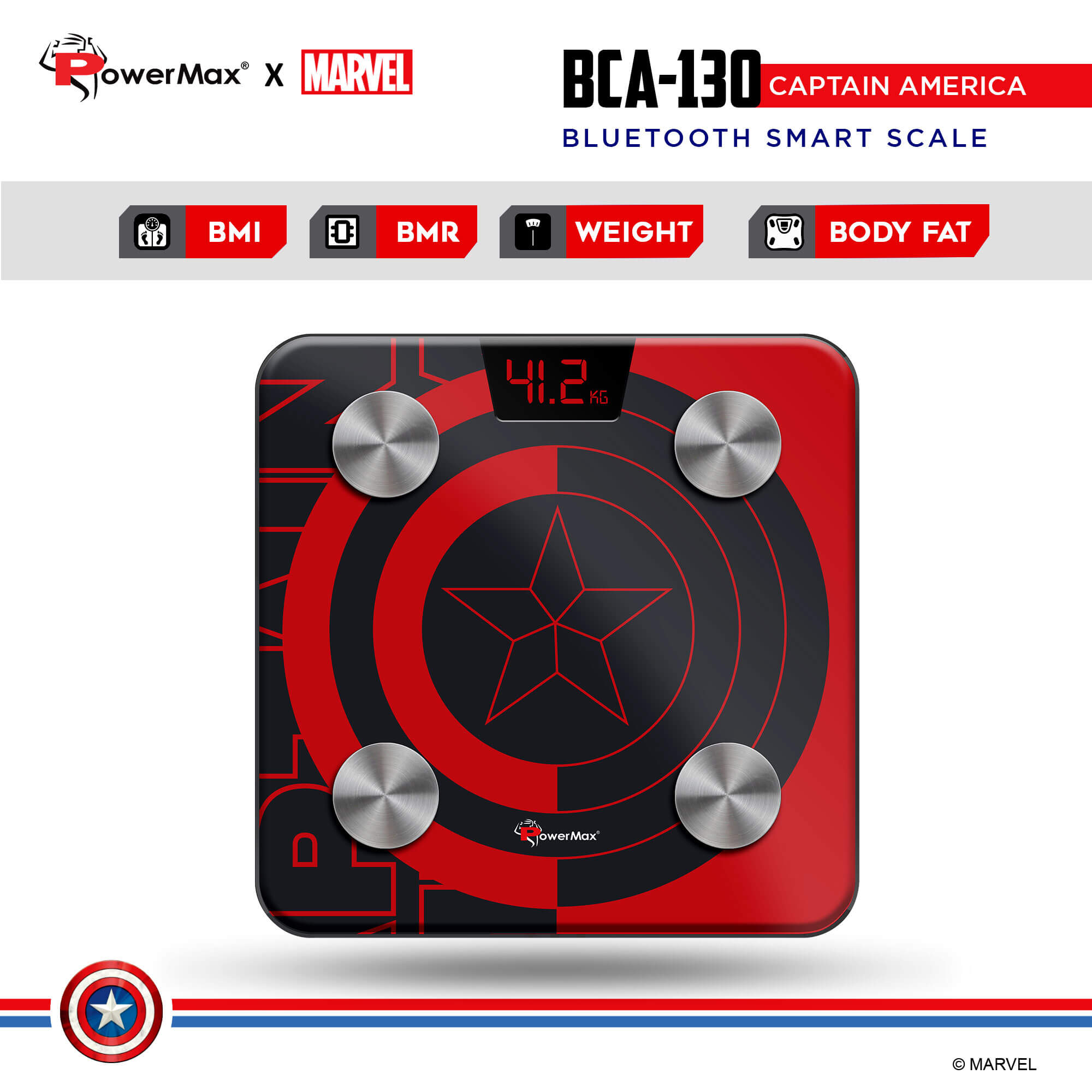 PowerMax x Marvel BCA-130 Marvel Edition Bluetooth Smart Scale