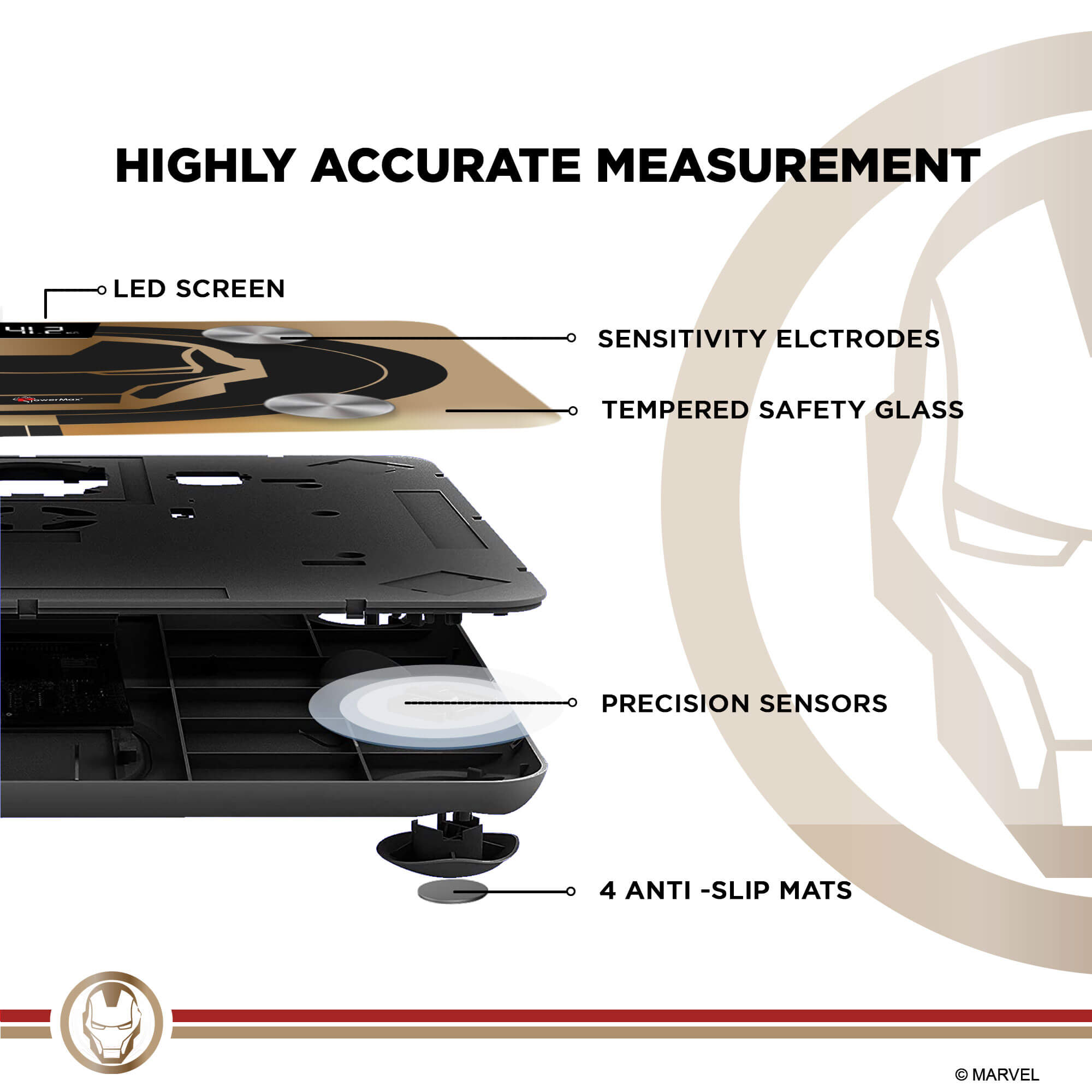 PowerMax x Marvel BCA-130 Marvel Edition Bluetooth Smart Scale