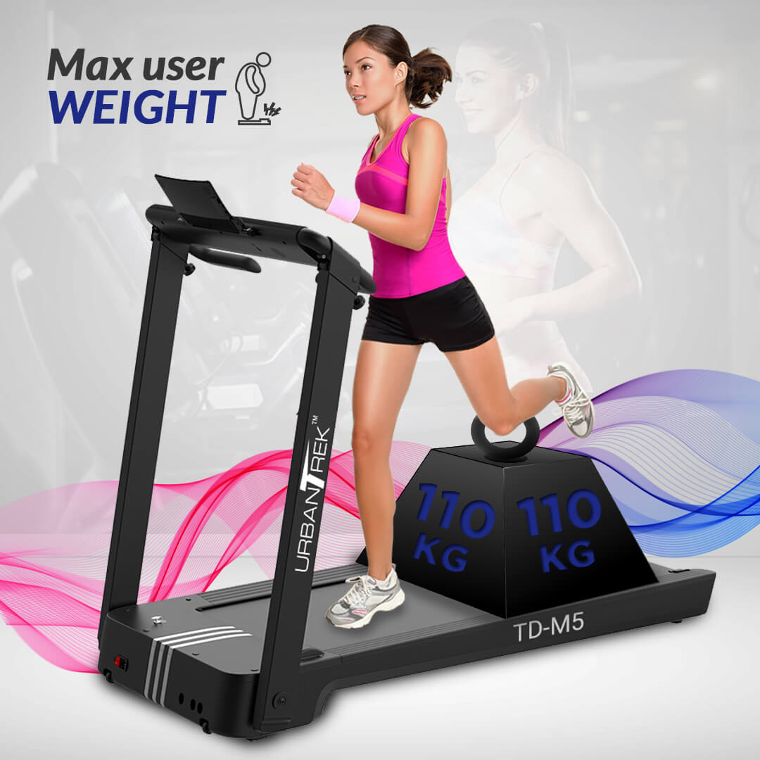 UrbanTrek TD-M5 Installation Free Treadmill with Bluetooth music function 