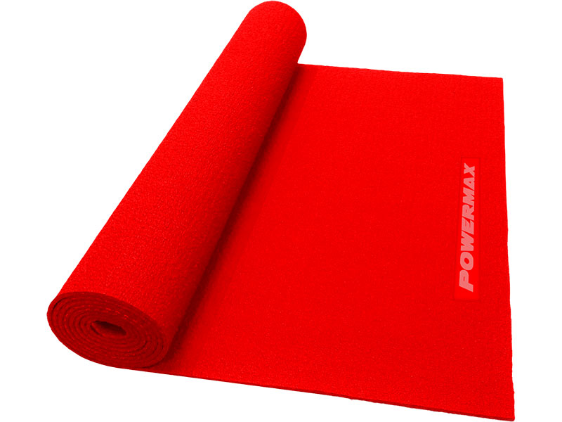 YE6-1.1-RD 6mm Thick Premium Exercise Red Color Yoga Mat
