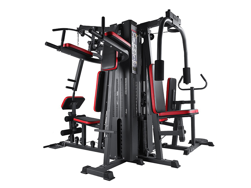 Powermax Fitness MC-250 Five Station Home Gym for Multiple Workouts