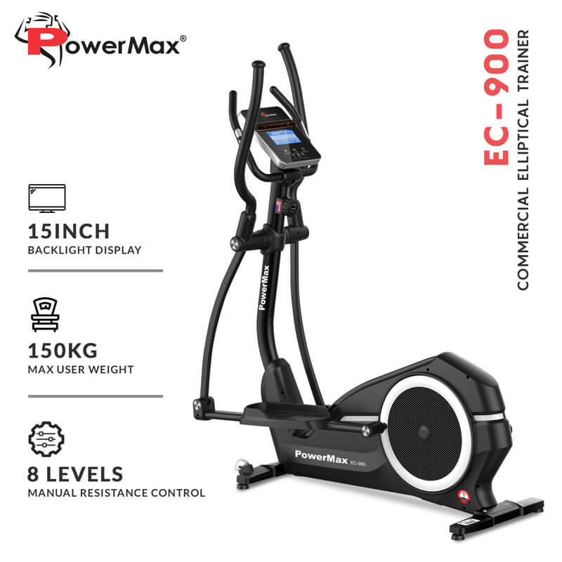 PowerMax Fitness EC-900 Commercial Elliptical Trainer