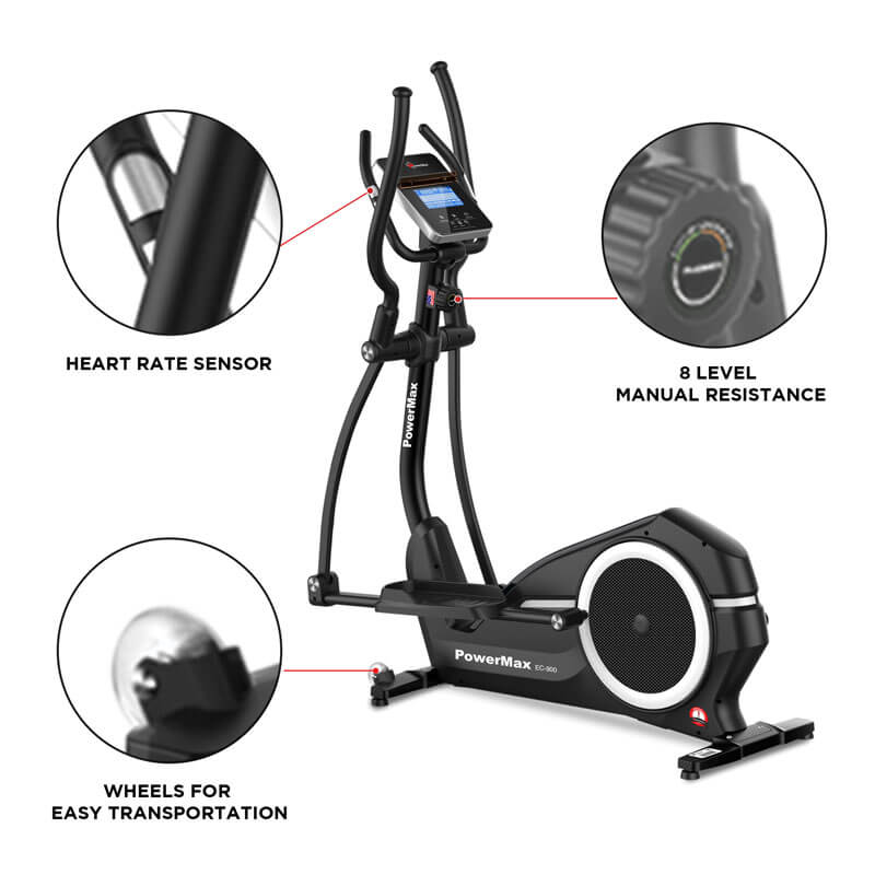 PowerMax Fitness EC-900 Commercial Elliptical Trainer