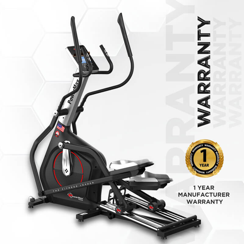 PowerMax Fitness EC-1800 Commercial Elliptical Trainer with Adjustable stride length