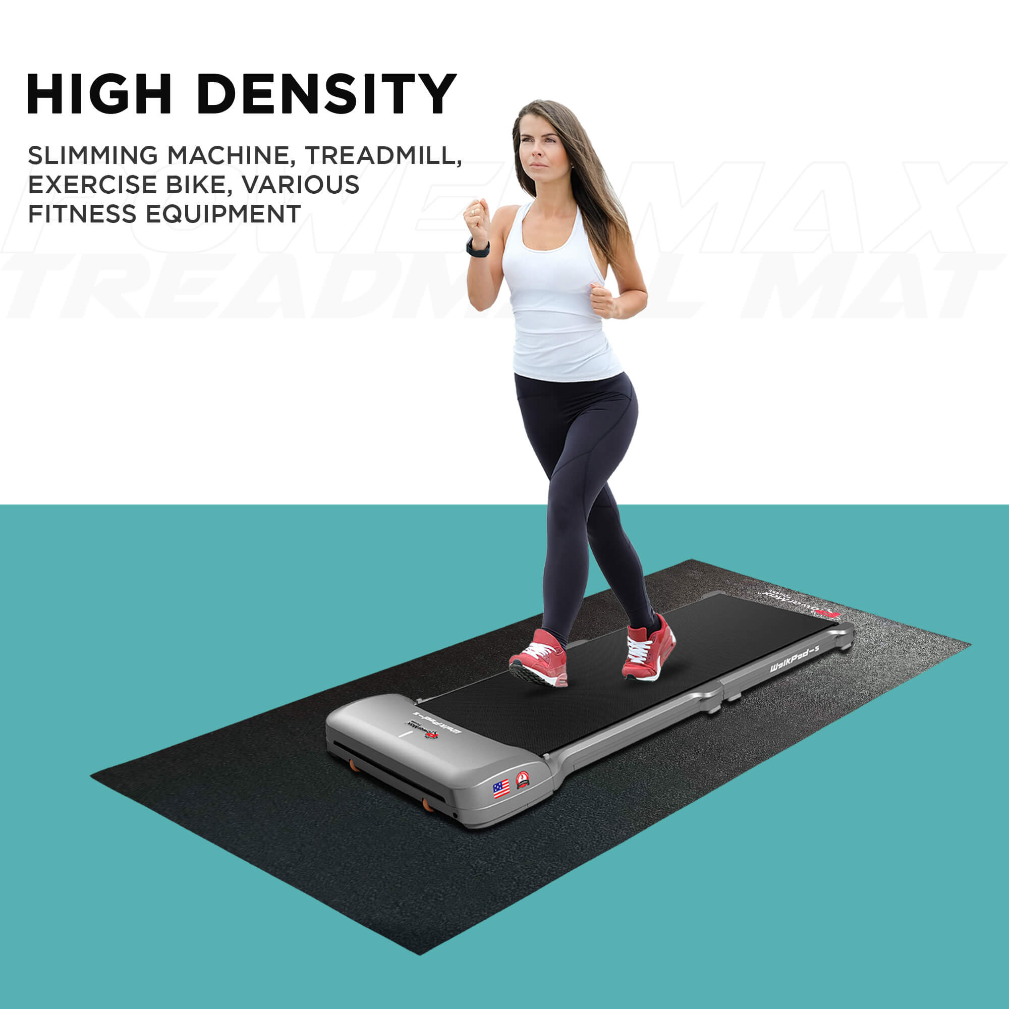 PowerMax Fitness TP-04 - High-Quality Treadmill Mat