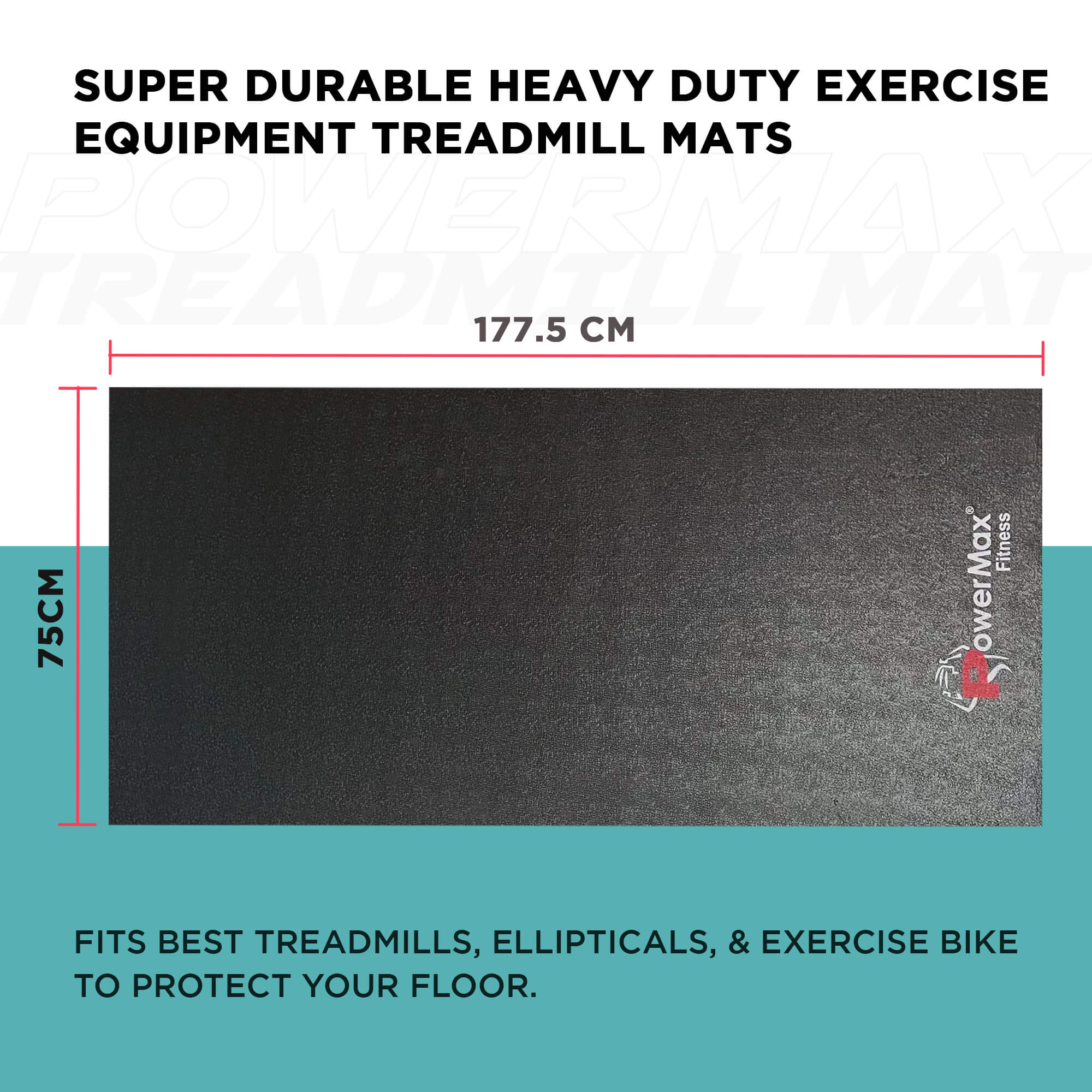 PowerMax Fitness TP-04 - High-Quality Treadmill Mat