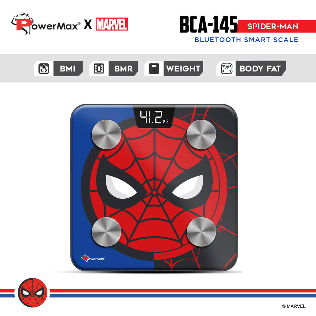 PowerMax X Marvel New Launch BCA-145 Spider-Man Edition Bluetooth Smart Scale