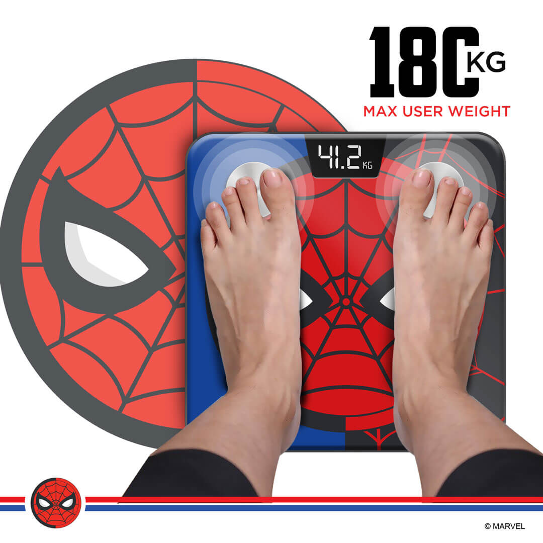 PowerMax X Marvel New Launch BCA-145 Spider-Man Edition Bluetooth Smart Scale