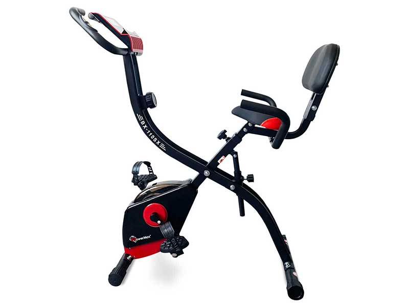 BX-110SX 3 in 1 Foldable Magnetic X Bike with Back Rest and Recumbent Bike