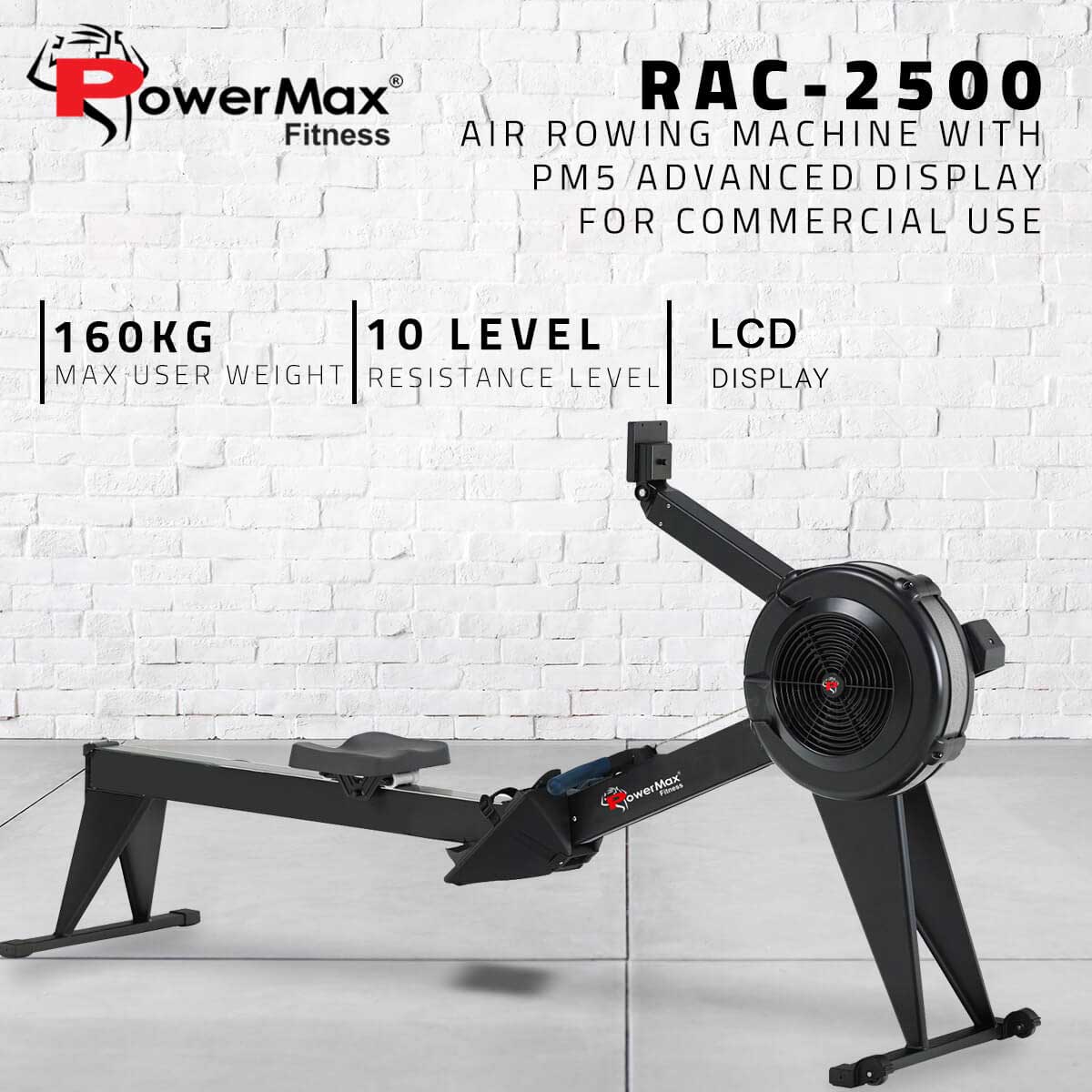 RAC-2500 Air Rowing Machine with LCD Display for Commercial use