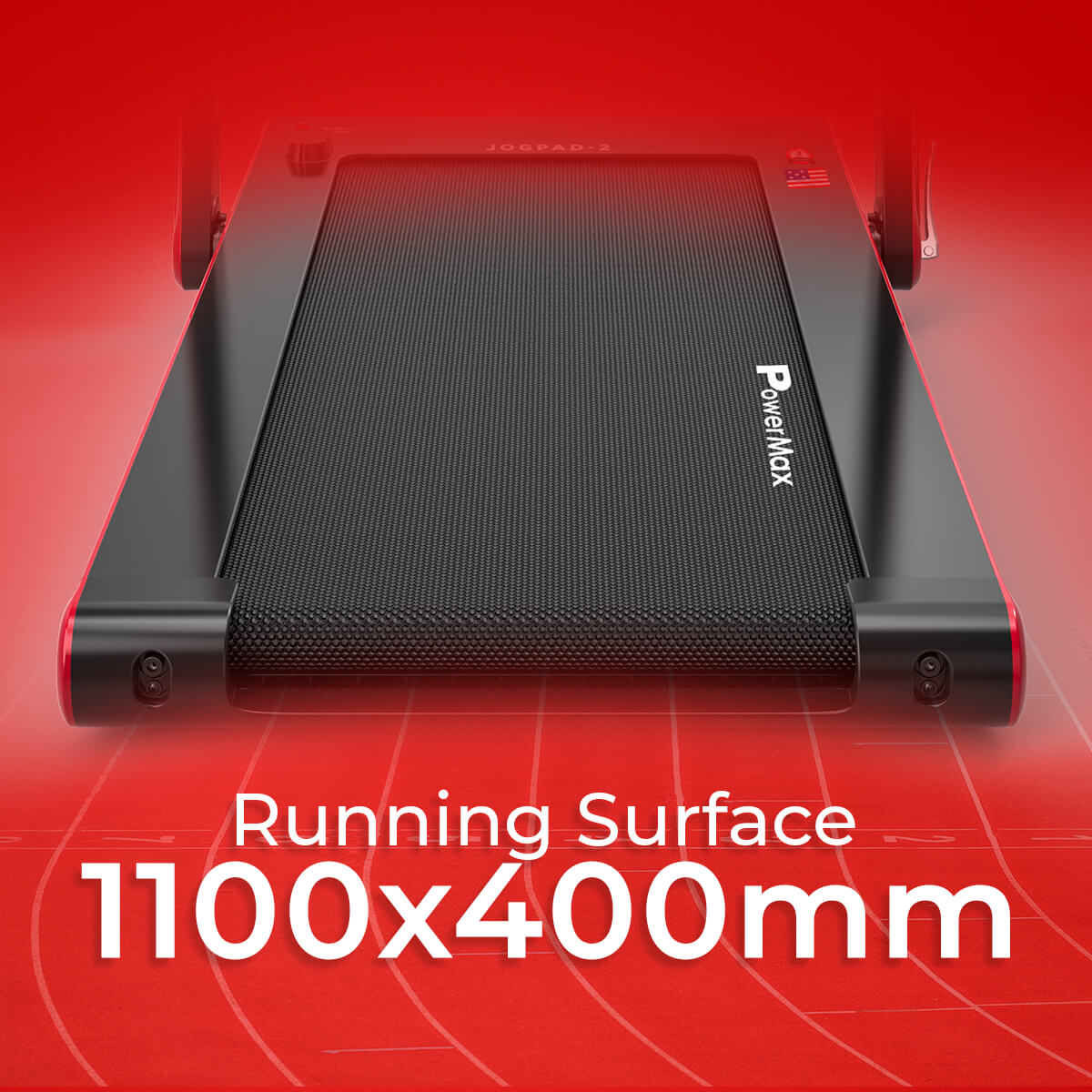 JogPad-2 Dual Display Treadmill with Bluetooth Speaker