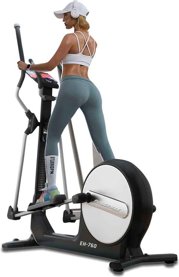 PowerMax Fitness EH-760 Elliptical Cross Trainer with Water Bottle Cage