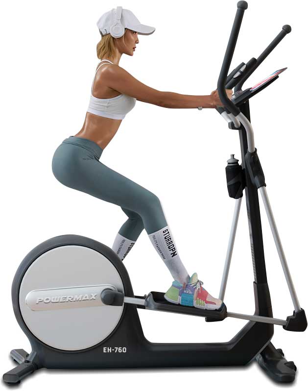 PowerMax Fitness EH-760 Elliptical Cross Trainer with Water Bottle Cage