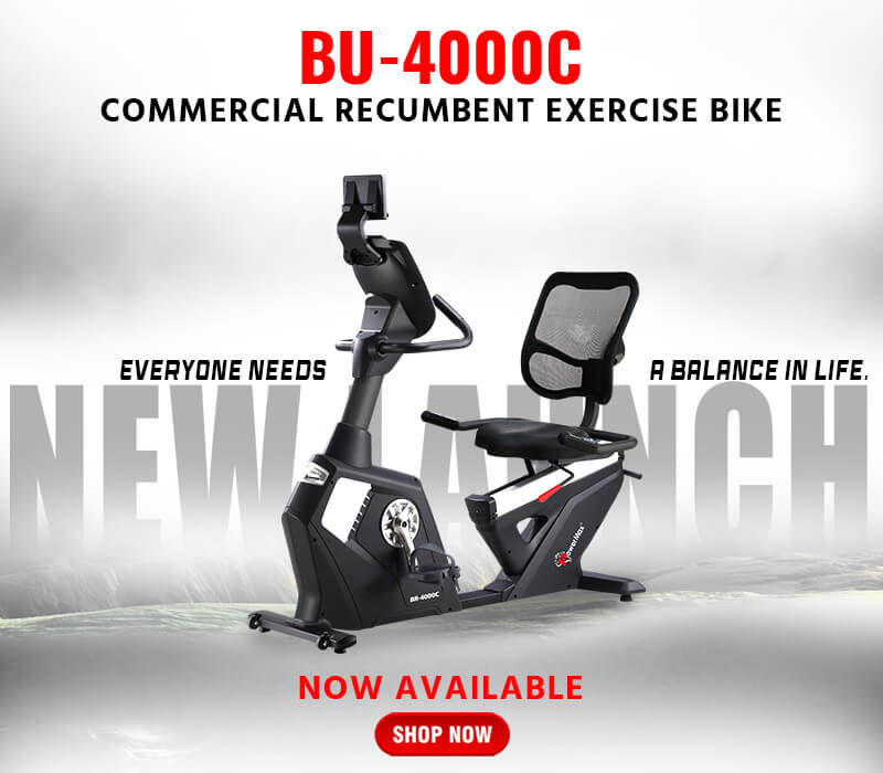 BR-4000C Commercial Recumbent Exercise Bike with iPad holder