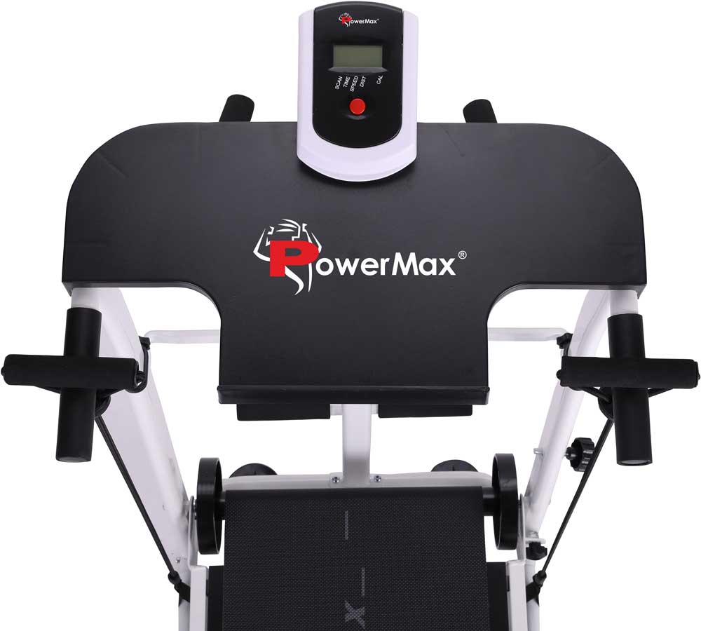 PowerMax Fitness MFT-400 4 in 1 Multi-function Manual Treadmill