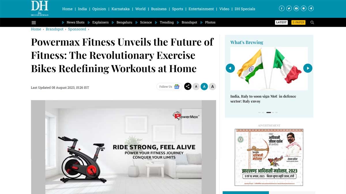 Powermax Fitness Unveils the Future of Fitness: The Revolutionary Exercise Bikes Redefining Workouts at Home