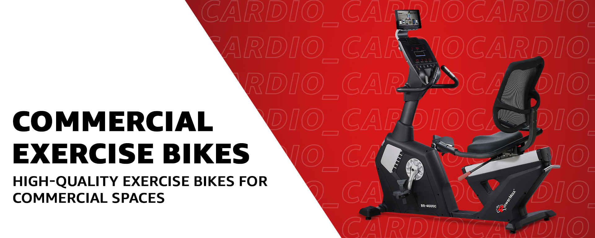 use > cardio > commercial exercise bike