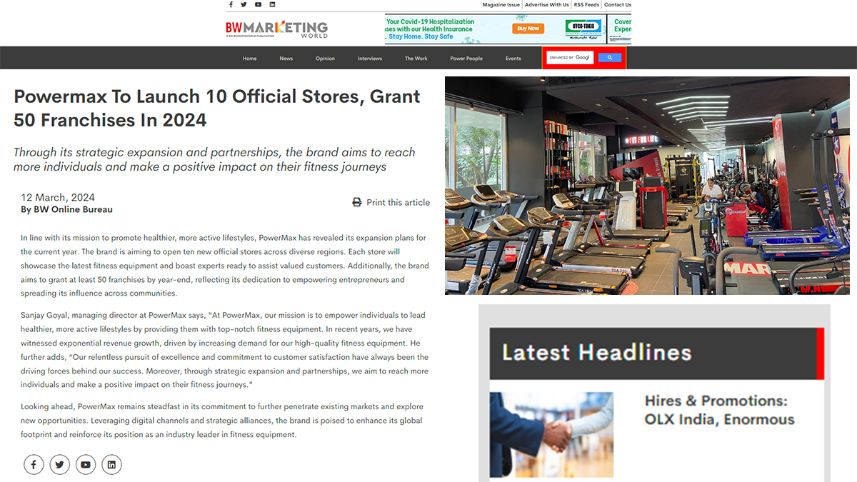 Powermax To Launch 10 Official Stores, Grant 50 Franchises In 2024