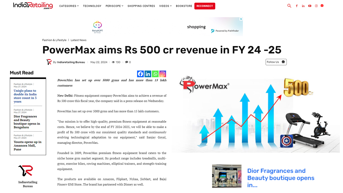 PowerMax aims Rs 500 cr revenue in FY 24 -25