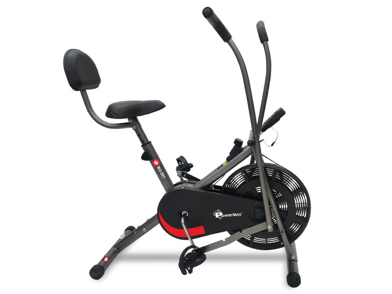 <b>BU-201</b> Dual Action Air Bike/Exercise Bike with Back Support