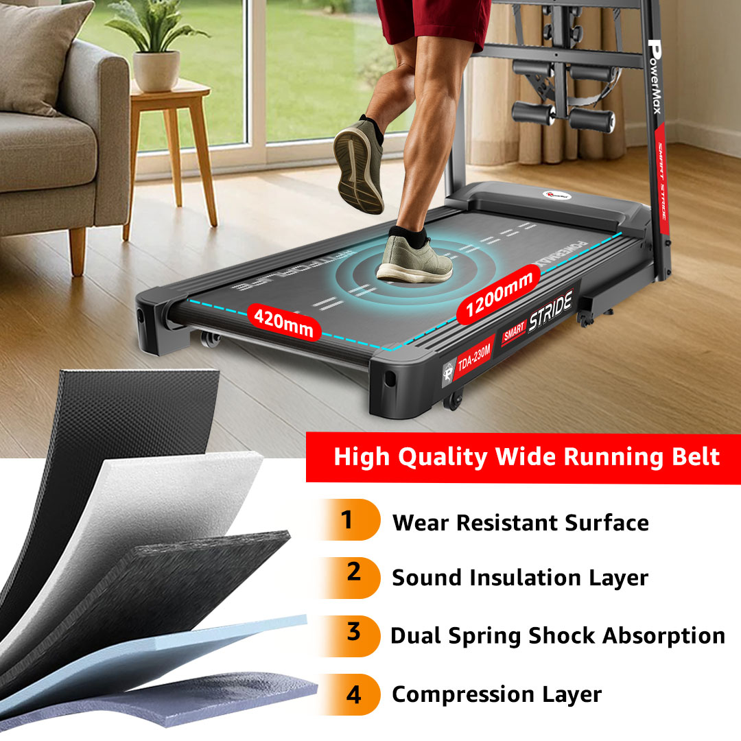 TDA-230M Motorized Treadmill with Pulse sensors