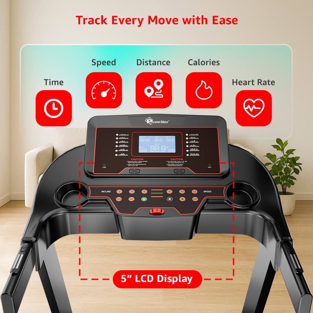 TAM-225 Motorized Treadmill with Pulse sensors