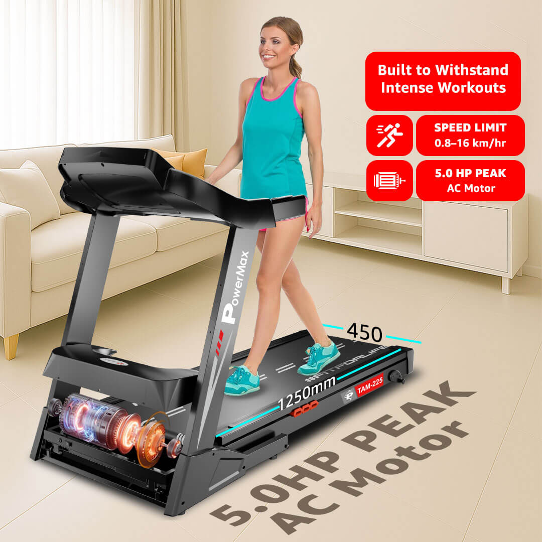 TAM-225 Motorized Treadmill with Pulse sensors