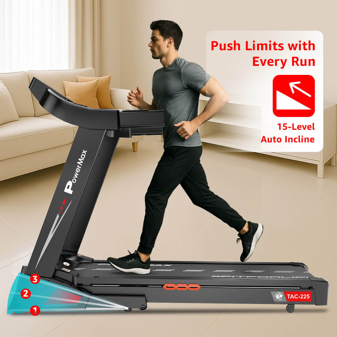 TAC-225 Motorized Treadmill with Auto Incline