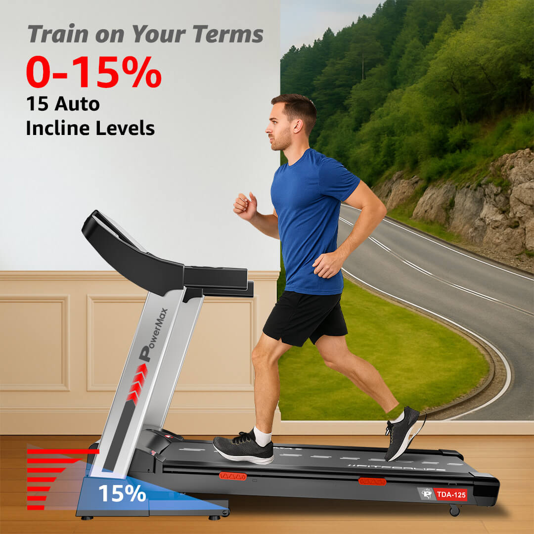TDA-125 Motorized Treadmill with Auto Incline