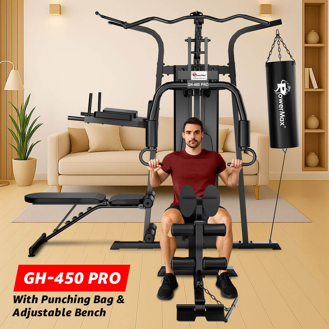 GH-450PRO Multi Gym with Punching Bag & Adjustable Bench