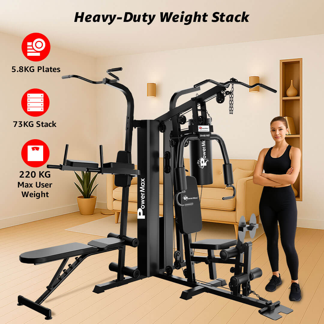 GH-450PRO Multi Gym with Punching Bag & Adjustable Bench