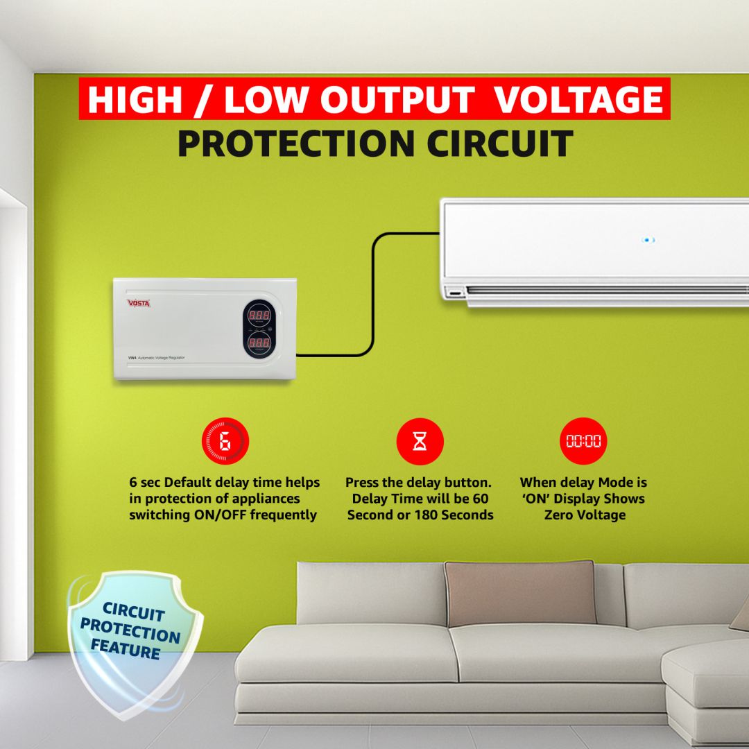 Vosta VW4 4KVA Digital Voltage Stabilizers