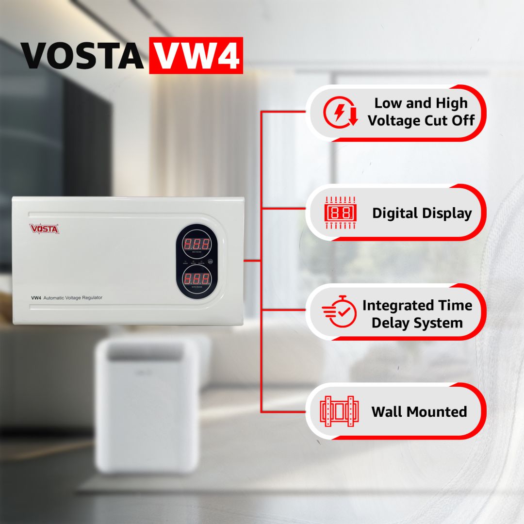 Vosta VW4 4KVA Digital Voltage Stabilizers