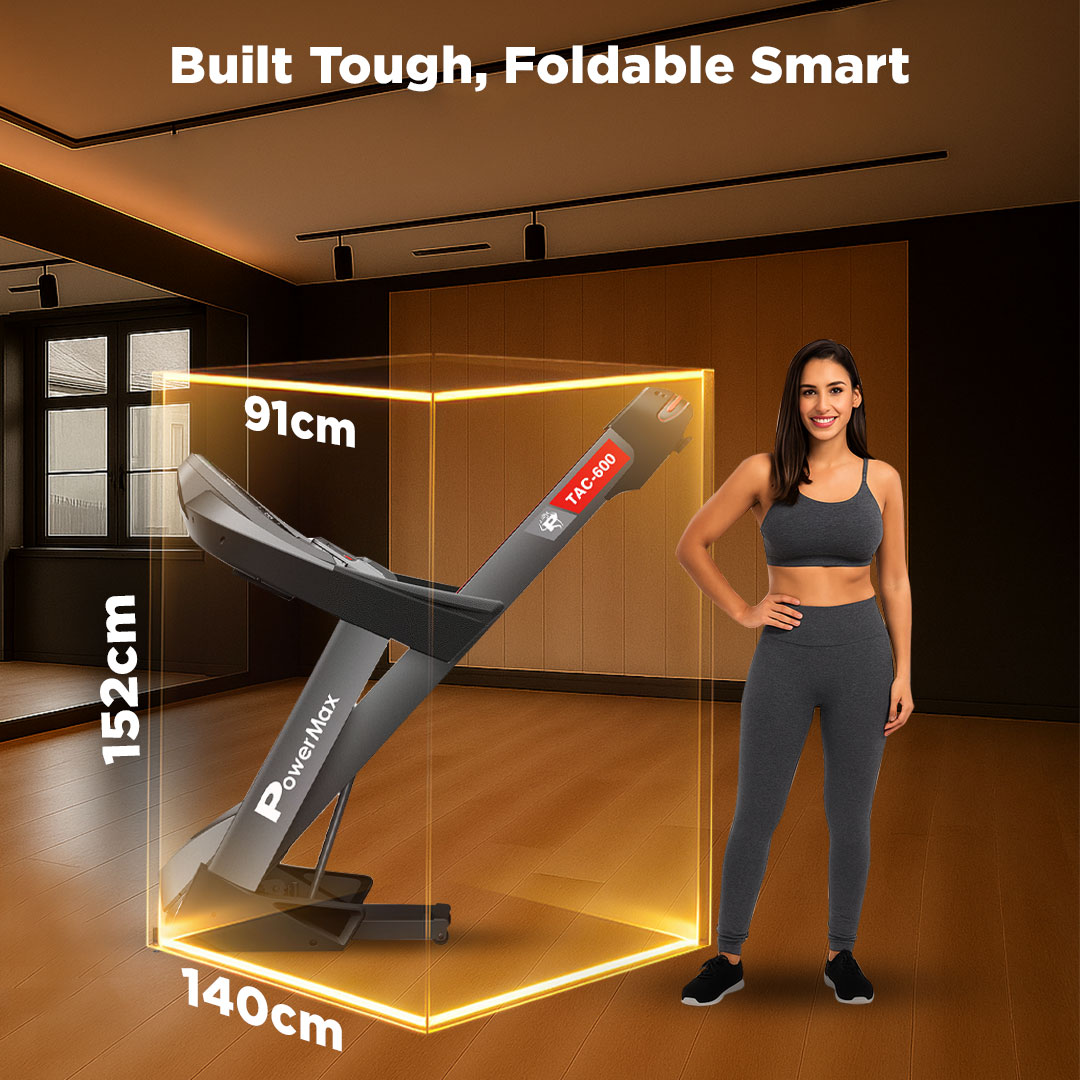 TAC-600 Semi-Commercial Motorized Treadmill with Android & iOS App and 18 Levels Auto Incline