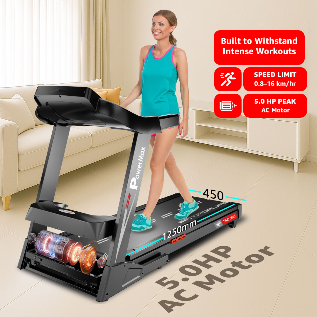TAC-225 Motorized Treadmill with Auto Incline