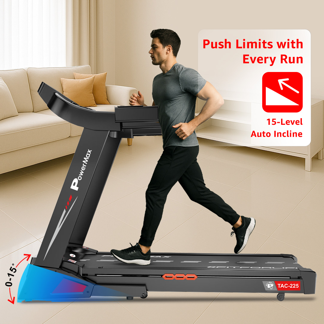 TAC-225 Motorized Treadmill with Auto Incline