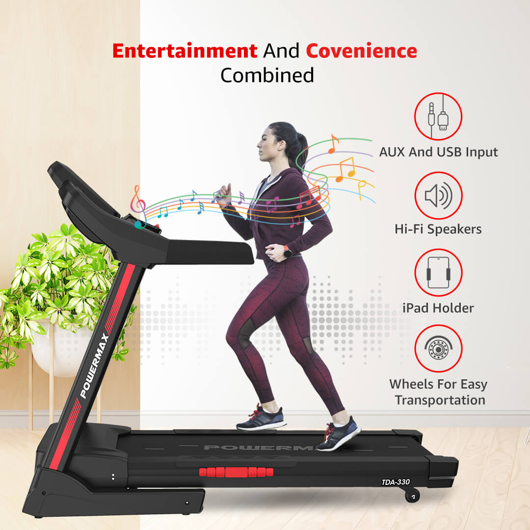 New Edition 2024 TDA-330 Motorized Treadmill with Cooling Fan