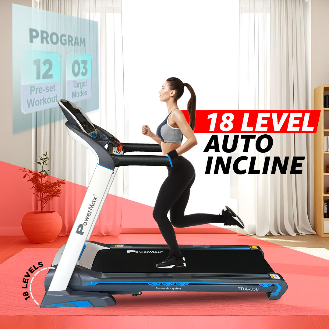 TDA-350® Motorised Treadmill with 400m Track UI