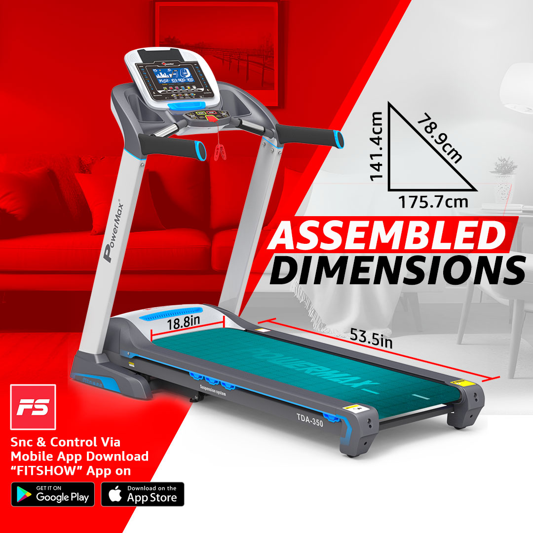 TDA-350® Motorised Treadmill with 400m Track UI