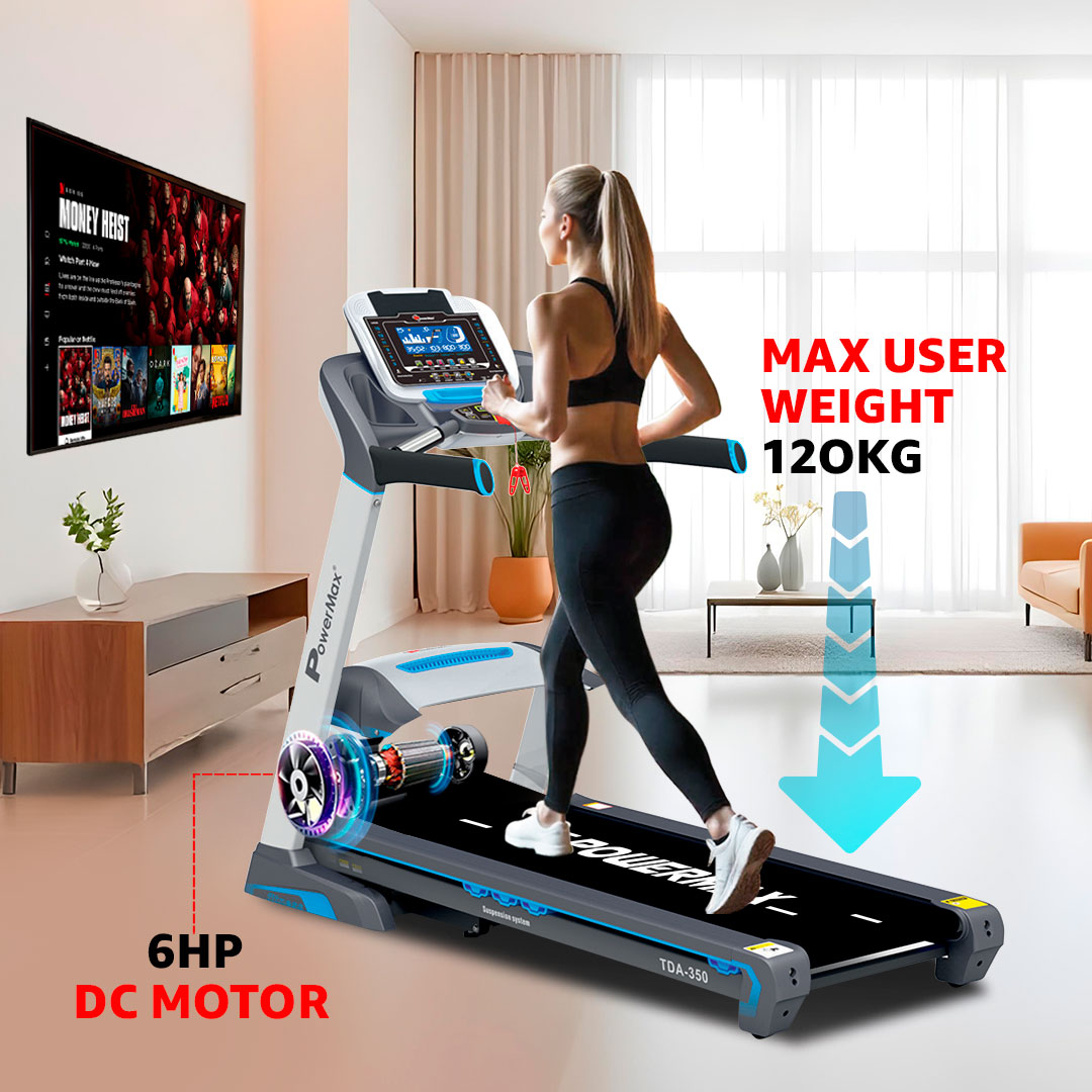 TDA-350® Motorised Treadmill with 400m Track UI
