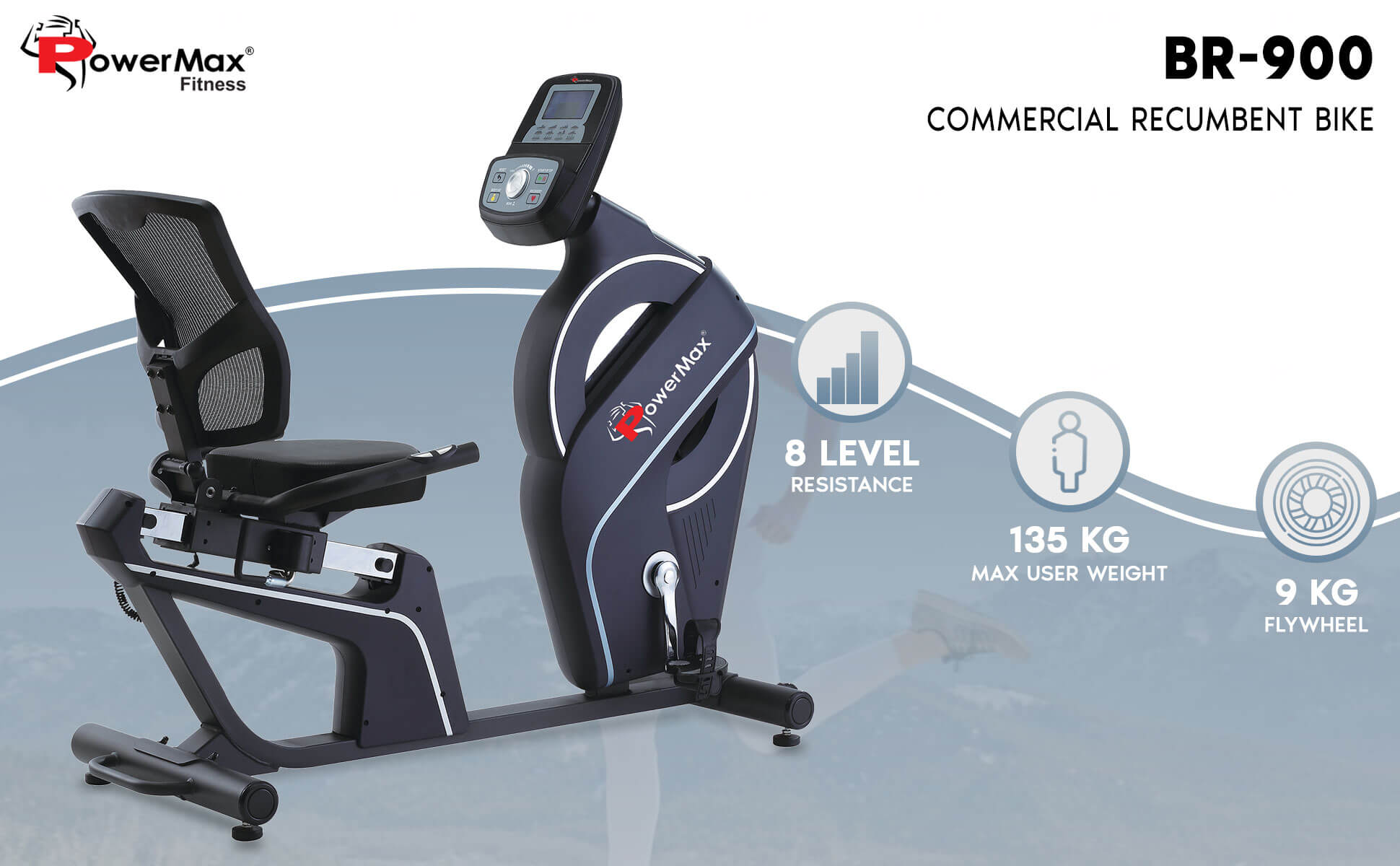 magnetic recumbent exercise bike for home use