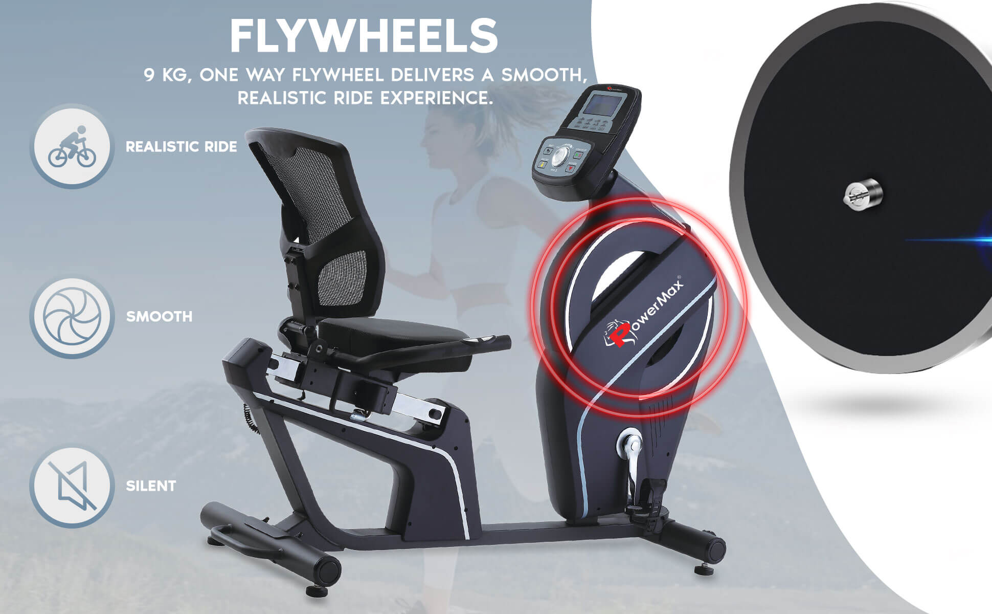 magnetic recumbent exercise bike for home use