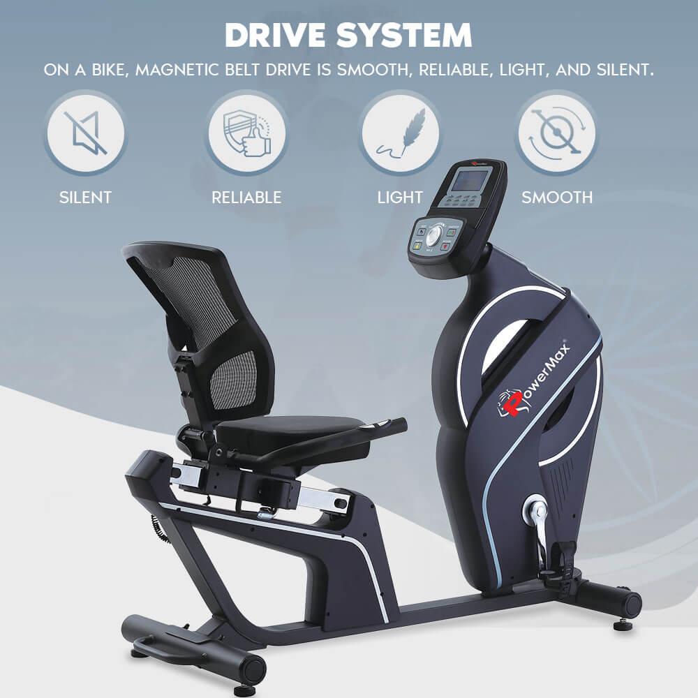 magnetic recumbent exercise bike for home use