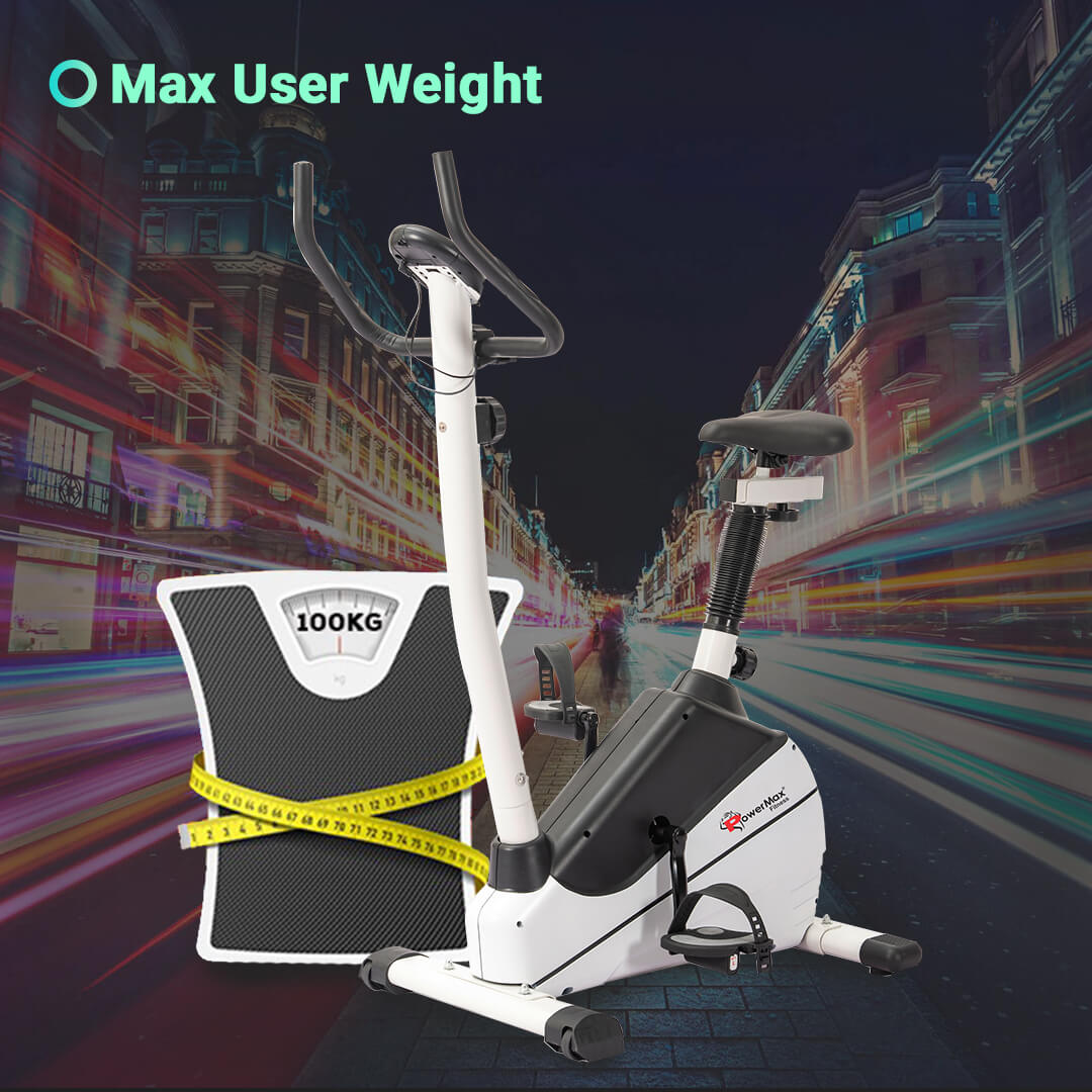 PowerMax Fitness BU-610 Magnetic Upright Exercise Bike