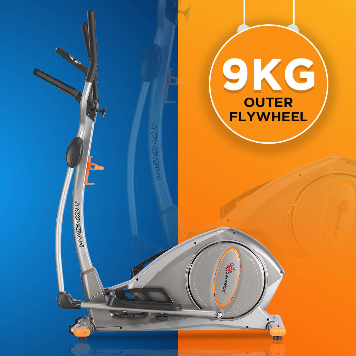 Buy Powermax Fitness EH-750 Elliptical Cross Trainer with Water Bottle Cage