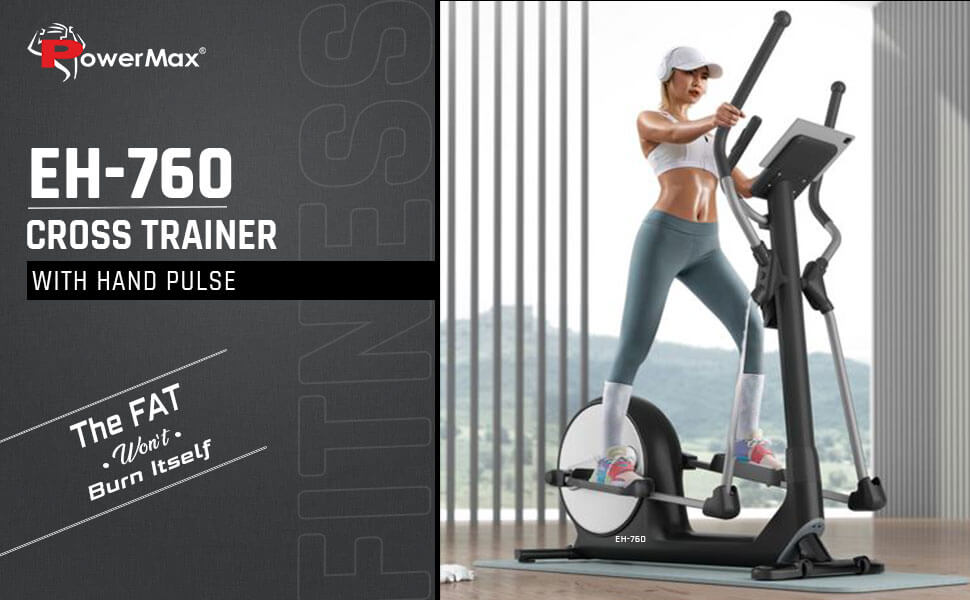 Buy Powermax Fitness EH-760 Elliptical Cross Trainer with Water Bottle Cage